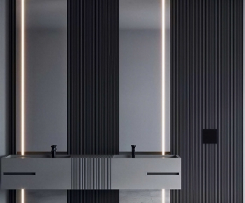 Modern Bathroom Cabinet-ID:676875113