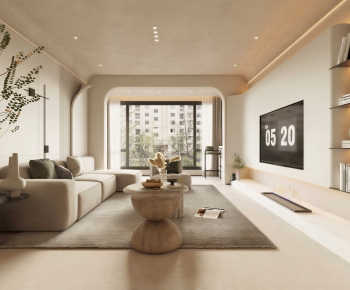 Modern A Living Room-ID:664908892