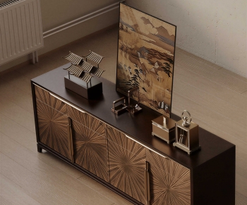 New Chinese Style Entrance Cabinet-ID:441150794