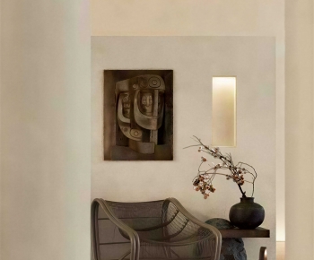 Wabi-sabi Style Lounge Chair-ID:377806902