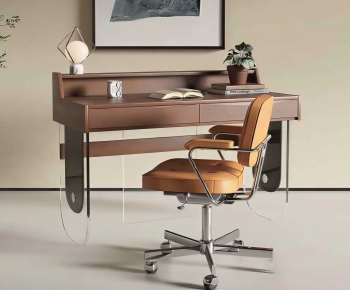 Modern Computer Desk And Chair-ID:714857104