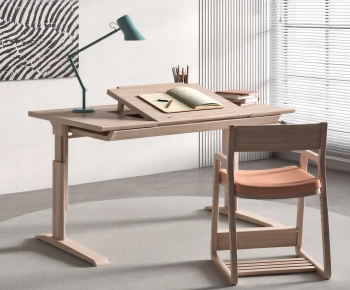 Modern Computer Desk And Chair-ID:826946023