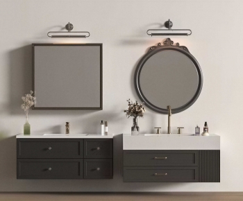 French Style Bathroom Cabinet-ID:483119516