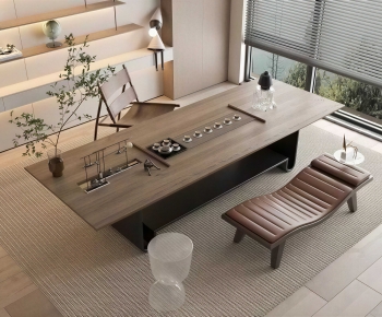 New Chinese Style Tea Tables And Chairs-ID:433859113