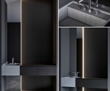 Modern Bathroom Cabinet-ID:695109415