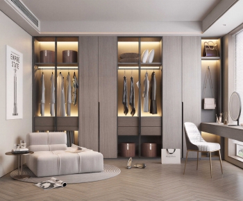 Modern Clothes Storage Area-ID:551098118