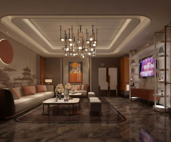 New Chinese Style KTV Box-ID:740609889