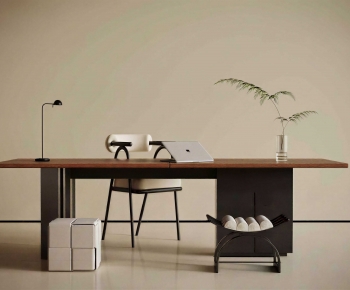 Modern Computer Desk And Chair-ID:721920011