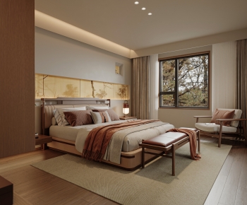 New Chinese Style Bedroom-ID:452849988