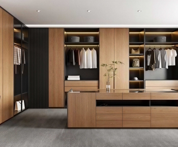 Modern Clothes Storage Area-ID:122204072