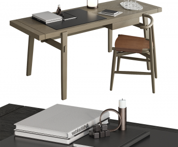 Modern Computer Desk And Chair-ID:284759046