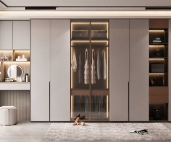 Modern Clothes Storage Area-ID:958075057