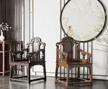 Chinese Style Lounge Chair-ID:455929047