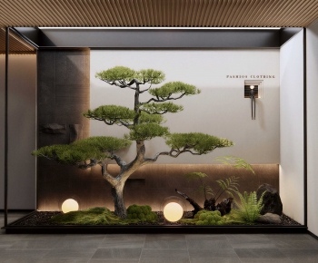 New Chinese Style Plant Landscaping-ID:705811024