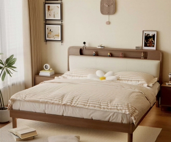 Modern Double Bed-ID:770250082