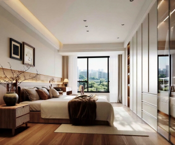 New Chinese Style Bedroom-ID:858253009