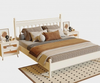 Modern Double Bed-ID:306463009