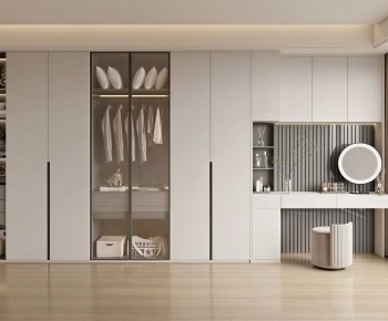 Modern Clothes Storage Area-ID:136934046