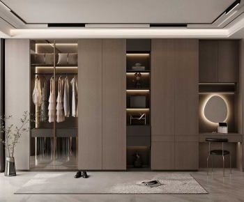 Modern Clothes Storage Area-ID:302195077