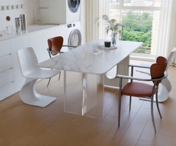 Modern Dining Table And Chairs-ID:801390896