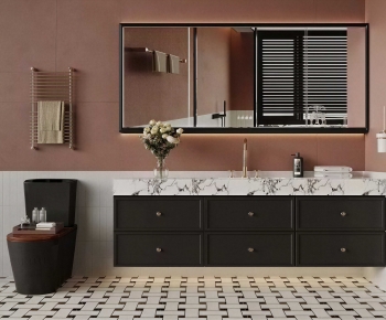 French Style Bathroom Cabinet-ID:135078914