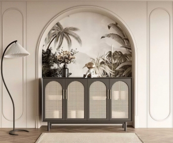 French Style Entrance Cabinet-ID:839725021