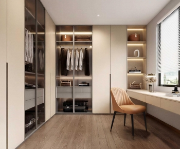 Modern Clothes Storage Area-ID:140590717