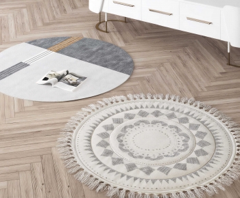 Modern Circular Carpet-ID:886701111