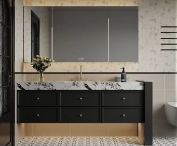 French Style Bathroom Cabinet-ID:635397916
