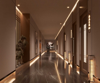 New Chinese Style Corridor-ID:254369022