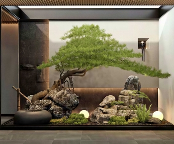 New Chinese Style Plant Landscaping-ID:872256993