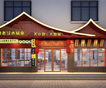New Chinese Style Facade Element-ID:200856928