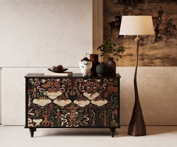 New Chinese Style Entrance Cabinet-ID:603659297