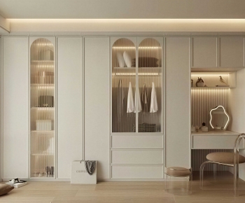 Modern Clothes Storage Area-ID:436399948
