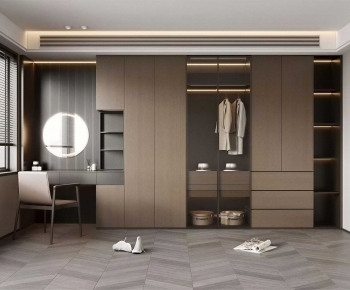 Modern Clothes Storage Area-ID:354531052