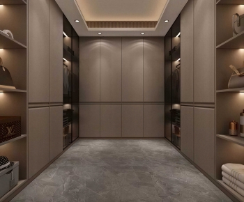 Modern Clothes Storage Area-ID:156380897