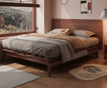 Modern Double Bed-ID:788044937