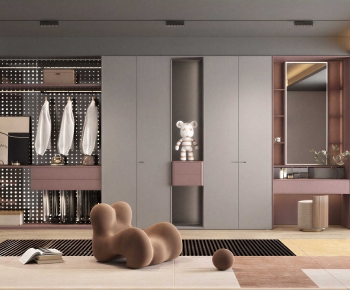 Modern Clothes Storage Area-ID:279525046