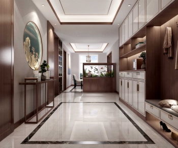 New Chinese Style Hallway-ID:667315018