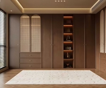 Modern Clothes Storage Area-ID:619165907