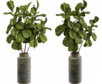 Modern Potted Green Plant-ID:382969498