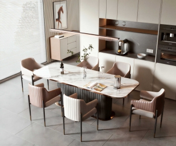 Modern Dining Table And Chairs-ID:590024955