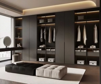 Modern Clothes Storage Area-ID:138304958