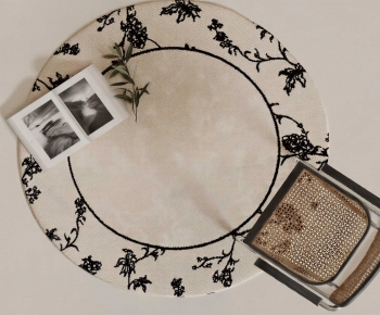 French Style Circular Carpet-ID:600940947