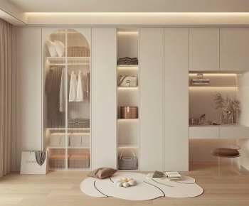 Modern Clothes Storage Area-ID:571578989