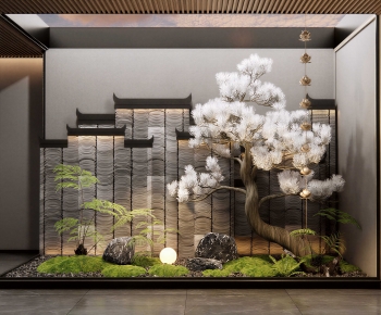 New Chinese Style Plant Landscaping-ID:678258902