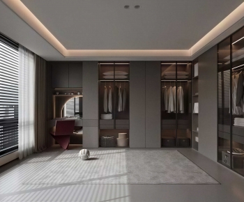 Modern Clothes Storage Area-ID:176417118