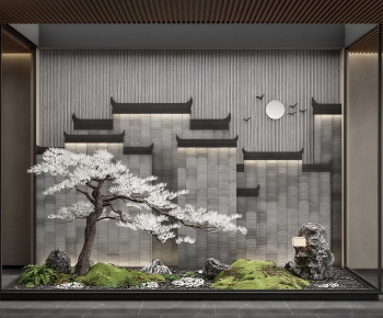 New Chinese Style Plant Landscaping-ID:295042043