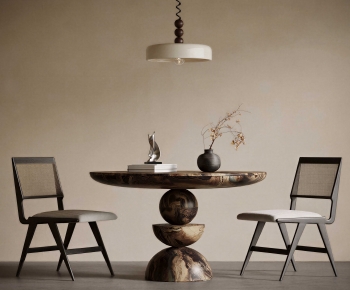 Wabi-sabi Style Leisure Table And Chair-ID:600462913