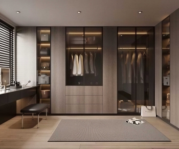 Modern Clothes Storage Area-ID:627106906